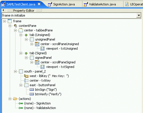 Window Builder Tree View